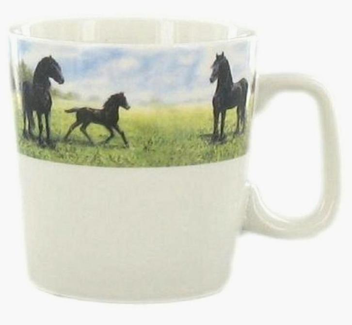 Wiebe van der Zee Mok 23 cl Friese Paarden, Huis en Inrichting, Keuken | Servies, Nieuw, Kop(pen) en/of Schotel(s), Overige stijlen