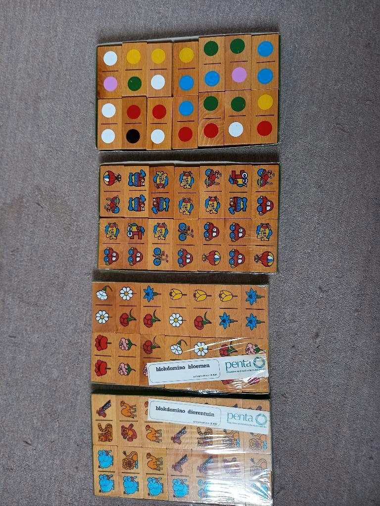 4 Dozen Penta Houten Domino (Professioneel Schoolmateriaal), Kinderen en Baby's, Speelgoed | Educatief en Creatief, Zo goed als nieuw