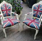 Stoelen met Engelse vlag., Antiek en Kunst, Ophalen