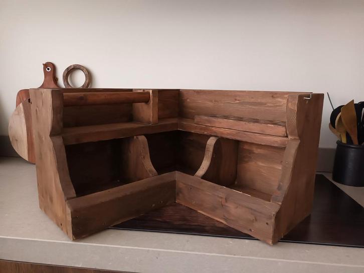 Gruttersbak zware kwaliteit met eierrek & keukenrolhouder, Huis en Inrichting, Keuken | Keukenbenodigdheden, Zo goed als nieuw