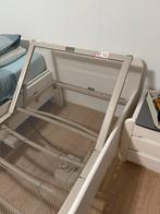 Verstelbaar elektrisch eenpersoonsbed, Ophalen, 90 cm, Eenpersoons, Wit