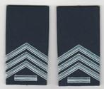 Set rang Sergeant 1e kl KLu, Kon Luchtmacht (donkerblauw),,, Verzenden, Luchtmacht, Nederland, Embleem of Badge