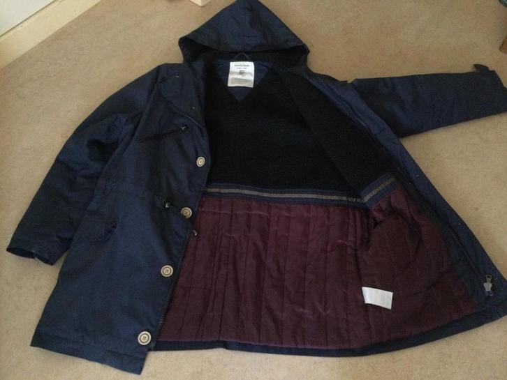 Anerkjendt - d.blauwe gewatteerde heren winterjas (Deens), Kleding | Heren, Jassen | Winter, Zo goed als nieuw, Maat 56/58 (XL)