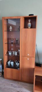Mooie 3-delige vitrine, boeken, berg,  tv kast., Ophalen, Zo goed als nieuw, Overige houtsoorten