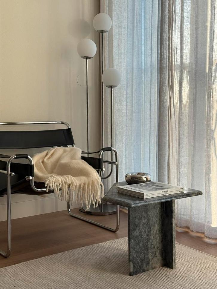 Vintage marmeren bijzettafel, Italië 1960, Antiek en Kunst, Antiek | Meubels | Tafels, Ophalen