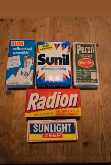 Sunlight vintage zeep Sunil Persil Klok Radion wasmiddel beschikbaar voor biedingen