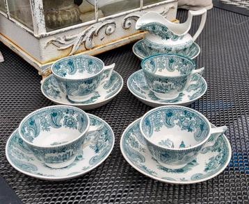Antiek Engels servies transferware Dixon, Austin & Co beschikbaar voor biedingen