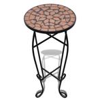 Mozaiektafel bistrotafel tafel rond 60 x 30 GRATIS BEZORGD!, Minder dan 50 cm, 50 tot 100 cm, Verzenden, Rond