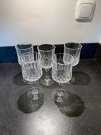 Kristallen Wijnglazen Set van 5, Antiek en Kunst, Ophalen of Verzenden