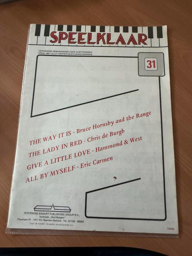 Speelklaar 31 - Piano/Orgel bladmuziek, Muziek en Instrumenten, Bladmuziek, Gebruikt, Artiest of Componist, Populair, Piano, Ophalen of Verzenden