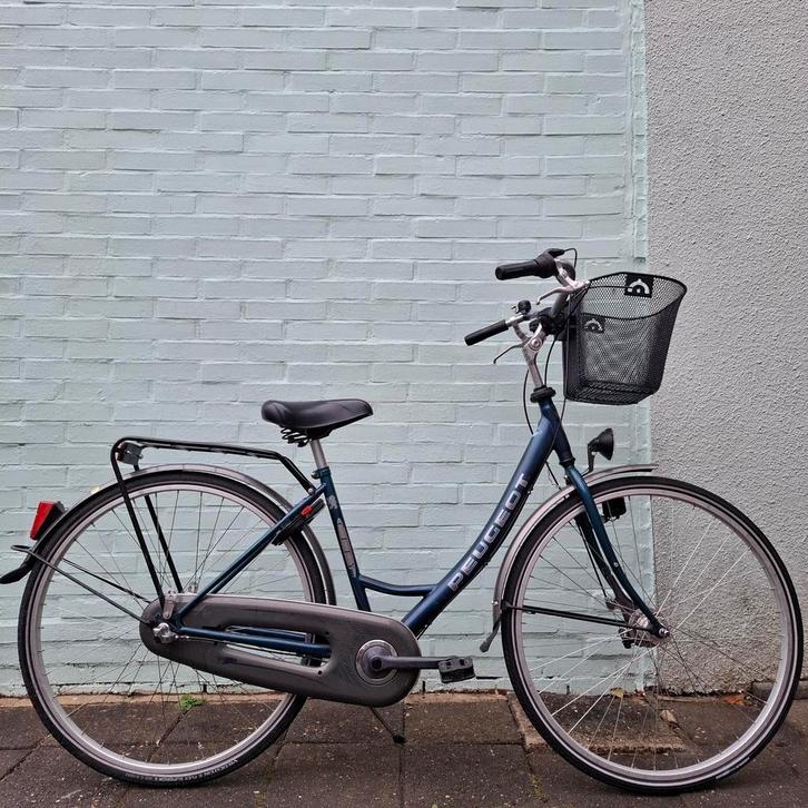 (45cm) Kleine stalen Peugeot City 3 vers + handremmen, Fietsen en Brommers, Fietsen | Dames | Damesfietsen, Gebruikt, Overige merken