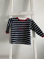 Strandgoed longsleeve maat 80 - donkerblauw gestreept, Kinderen en Baby's, Babykleding | Maat 80, Ophalen of Verzenden, Gebruikt