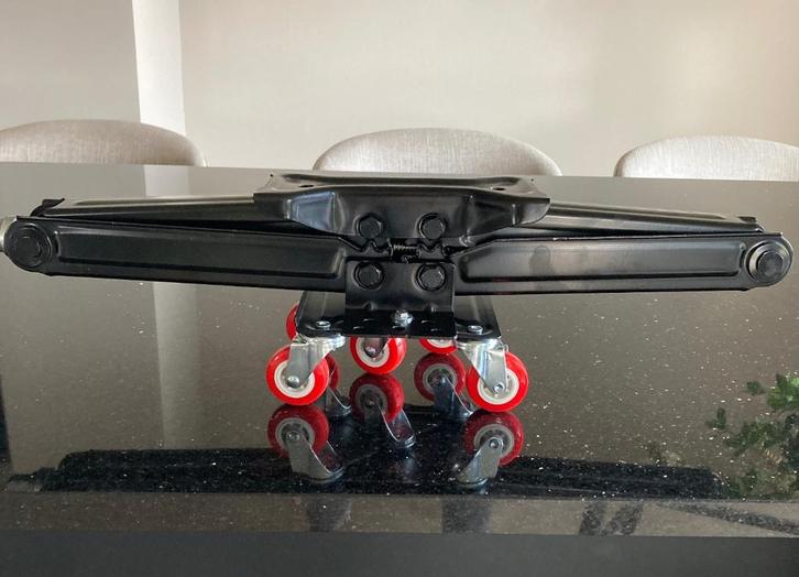 Mooie krik op wielen, Auto diversen, Krikken, Nieuw, Schaarkrik, Manueel, Ophalen