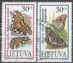 LITOUWEN serie Met uitsterven bedreigde Vlinders 1995, Verzenden, Gestempeld, Dier of Natuur