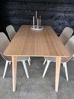 IKEA Lisabo tafel, Ophalen, 100 tot 150 cm, Eikenhout, 50 tot 100 cm