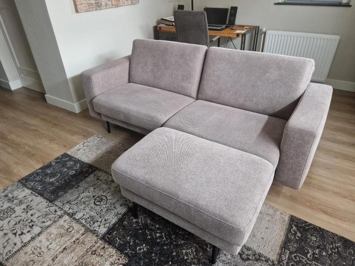 3 zits bank  incl hocker van Eijerkamp uit januari 2025, Huis en Inrichting, Banken | Bankstellen, Zo goed als nieuw, Rechte bank