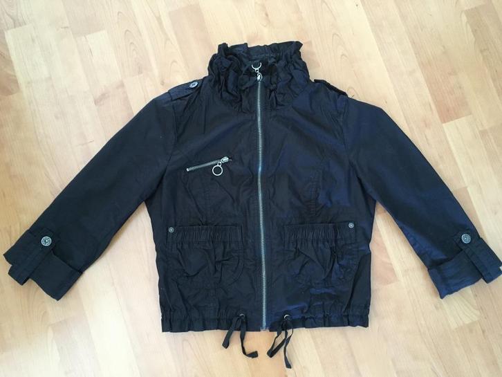 Zwart jasje Miss Etam – maat 36, Kleding | Dames, Jasjes, Kostuums en Pakken, Gedragen, Jasje, Maat 36 (S), Zwart, Ophalen of Verzenden