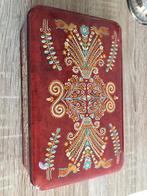 Vintage Douwe Egberts Blik, Ophalen of Verzenden, Gebruikt, Rechthoekig, Metaal