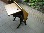 Vintage American Cast Iron / Wood School Desk schooltafeltje, Kinderen en Baby's, Kinderkamer | Tafels en Stoelen, Gebruikt, Tafel(s) en Stoel(en)