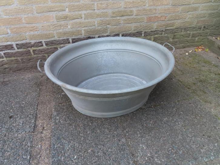 GROTE ZINKEN TEIL (VINTAGE / DECORATIE) MAAT 75, Antiek en Kunst, Curiosa en Brocante, Ophalen