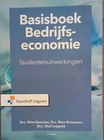 Basisboek bedrijfseconomie-studentenuitwerkingen, Ophalen of Verzenden, Zo goed als nieuw, Economie en Marketing