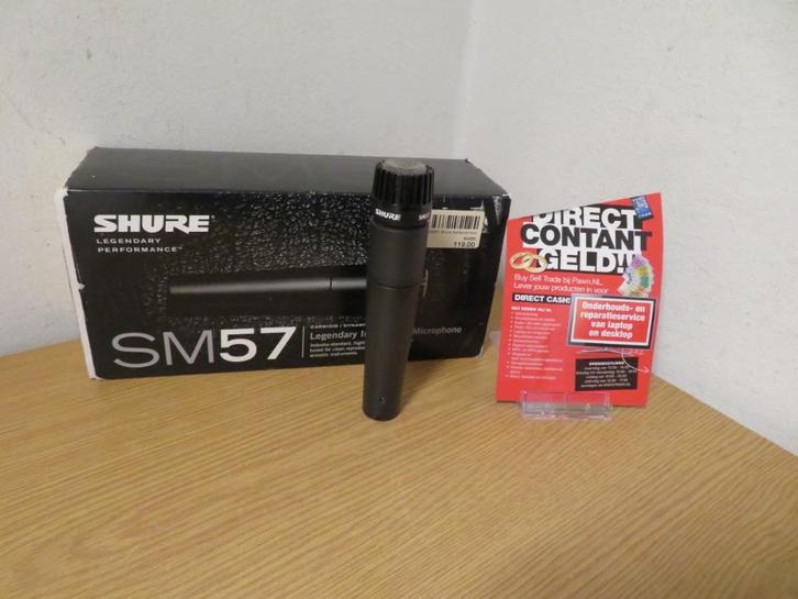 Shure SM57 dynamische instrument microfoon | Pawn Eindhoven, Muziek en Instrumenten, Microfoons, Gebruikt, Ophalen