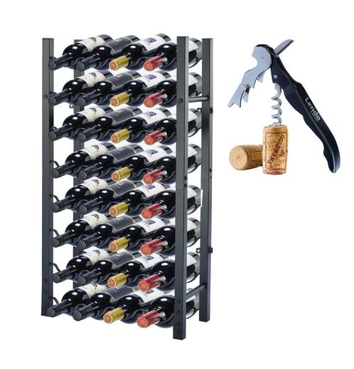 Wijnrek 32 flessen | Flessenrek | Staal | 45x20x80cm, Huis en Inrichting, Woonaccessoires | Wijnrekken, Nieuw, 75 cm of meer, Metaal