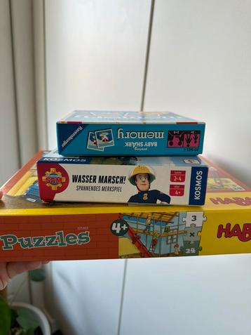 Puzzle speel and memory beschikbaar voor biedingen