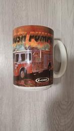 E-One Hush Pumper Koffiemok - Vintage 1995 brandweer usa, Overige materialen, Gebruikt, Rood, Ophalen of Verzenden