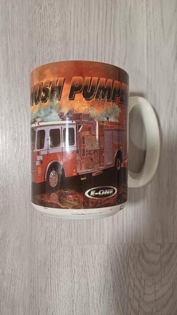 E-One Hush Pumper Koffiemok - Vintage 1995 brandweer usa beschikbaar voor biedingen
