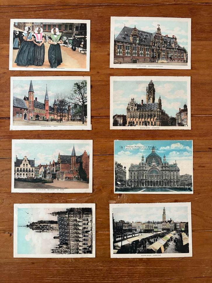 Oude Ansichtkaarten Middelburg & Antwerpen, Verzamelen, Ansichtkaarten | Nederland, Ongelopen, Zeeland, Voor 1920, Verzenden