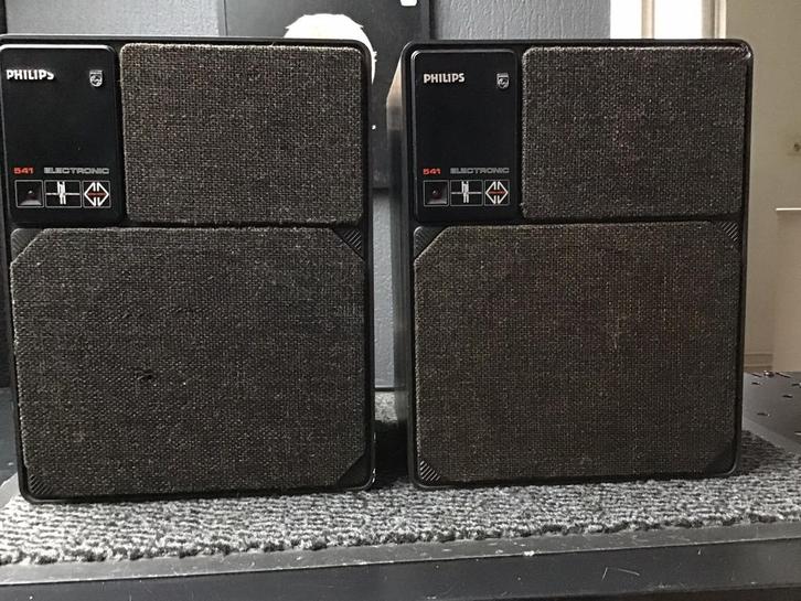 Philips MFB-541 speakers, Audio, Tv en Foto, Luidsprekers, Zo goed als nieuw, Front, Rear of Stereo speakers, Minder dan 60 watt