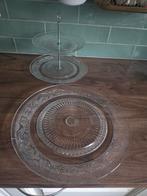 Etagere  en gebaksbord, Huis en Inrichting, Glas of Glazen, Ophalen of Verzenden, Overige stijlen, Glas