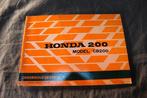 Honda CB200 1974 motorfiets instructie boekje CB 200, Ophalen of Verzenden, Honda
