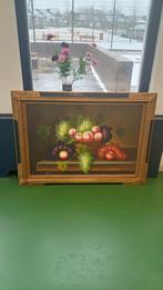 Olieverf schilderij stilleven met fruit, Antiek en Kunst, Ophalen of Verzenden