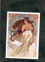 Ansicht Alfons Mucha - Music, Verzamelen, Ansichtkaarten | Themakaarten, Verzenden, 1980 tot heden, Ongelopen