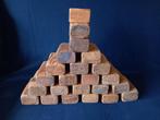22,5 stuks antieke grote houten speelgoed bouwblokken, Gebruikt, Ophalen of Verzenden