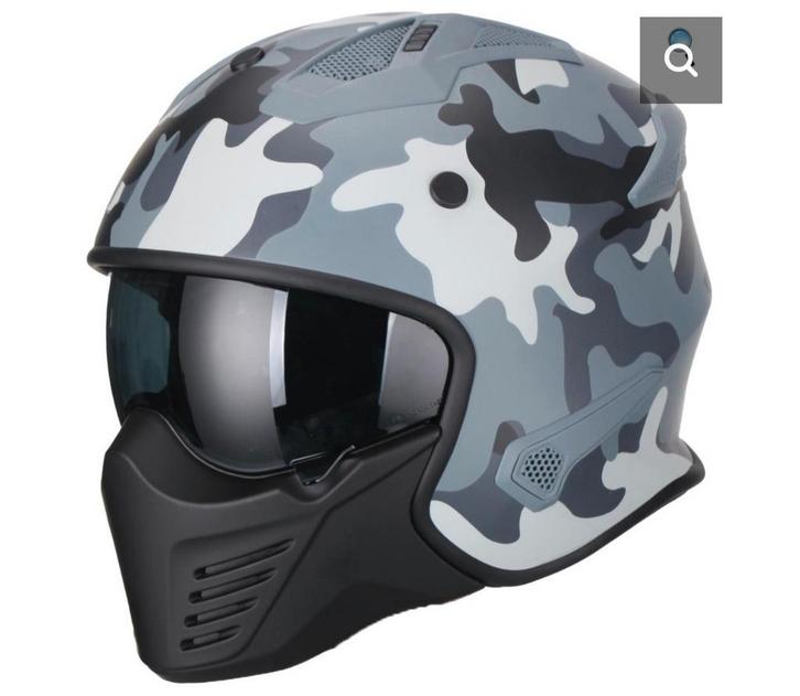 Mooie VITO BRUZANO CAMO helm camouflage maat L, Fietsen en Brommers, Brommerhelmen, Gebruikt, Large, Ophalen of Verzenden