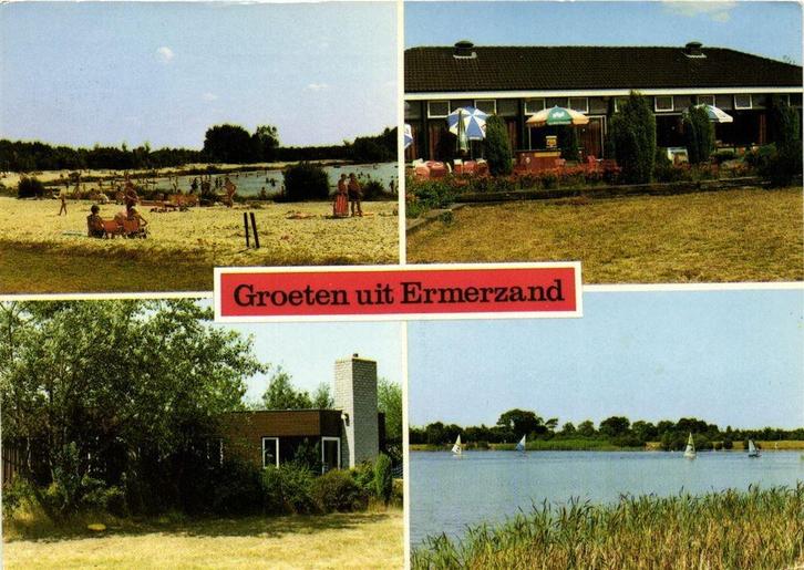 Groeten uit Ermerzand - Erm - 4 afb - 1986 gelopen, Verzamelen, Ansichtkaarten | Nederland, Ongelopen, Noord-Brabant, Voor 1920