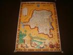 Antieke landkaart van Belgisch-Congo, Frans Laboulais, 1949, Ophalen of Verzenden