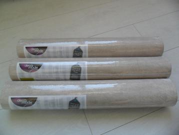 3 rollen Decomode vliesbehang Concrete mat zand voor 30 euro beschikbaar voor biedingen
