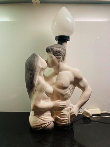 1980’s Keramieken Lamp Man & Vrouw beschikbaar voor biedingen