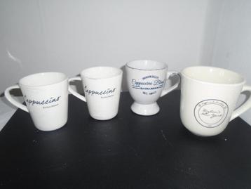 4x Riviera Maison Cappuccino Kopjes Koffiekopjes   beschikbaar voor biedingen