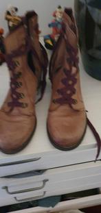 Tamara leren halve laarsjes  mt 41, Ophalen of Verzenden, Zo goed als nieuw, Zwart