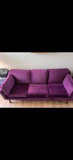 Funky paarse bank 3 zitter, Ophalen, Zo goed als nieuw
