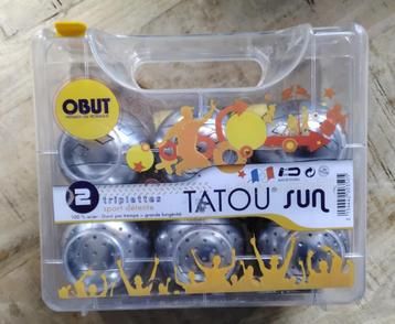 OBUT jeu de boules ballen/ pentanque 6 stuks in box beschikbaar voor biedingen