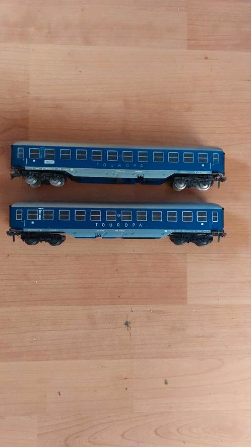 Fleischmann touropa personenwagons, Hobby en Vrije tijd, Modeltreinen | H0, Zo goed als nieuw, Wagon, Gelijkstroom, Fleischmann