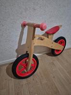 Houten loopfiets, Kinderen en Baby's, Speelgoed | Buiten | Voertuigen en Loopfietsen, Ophalen, Zo goed als nieuw, Loopfiets