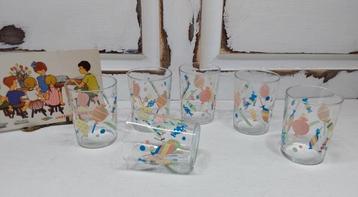Vintage limonadeglazen  beschikbaar voor biedingen