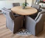 4 eetkamerstoelen, Ophalen, Bruin, Zo goed als nieuw, Vier